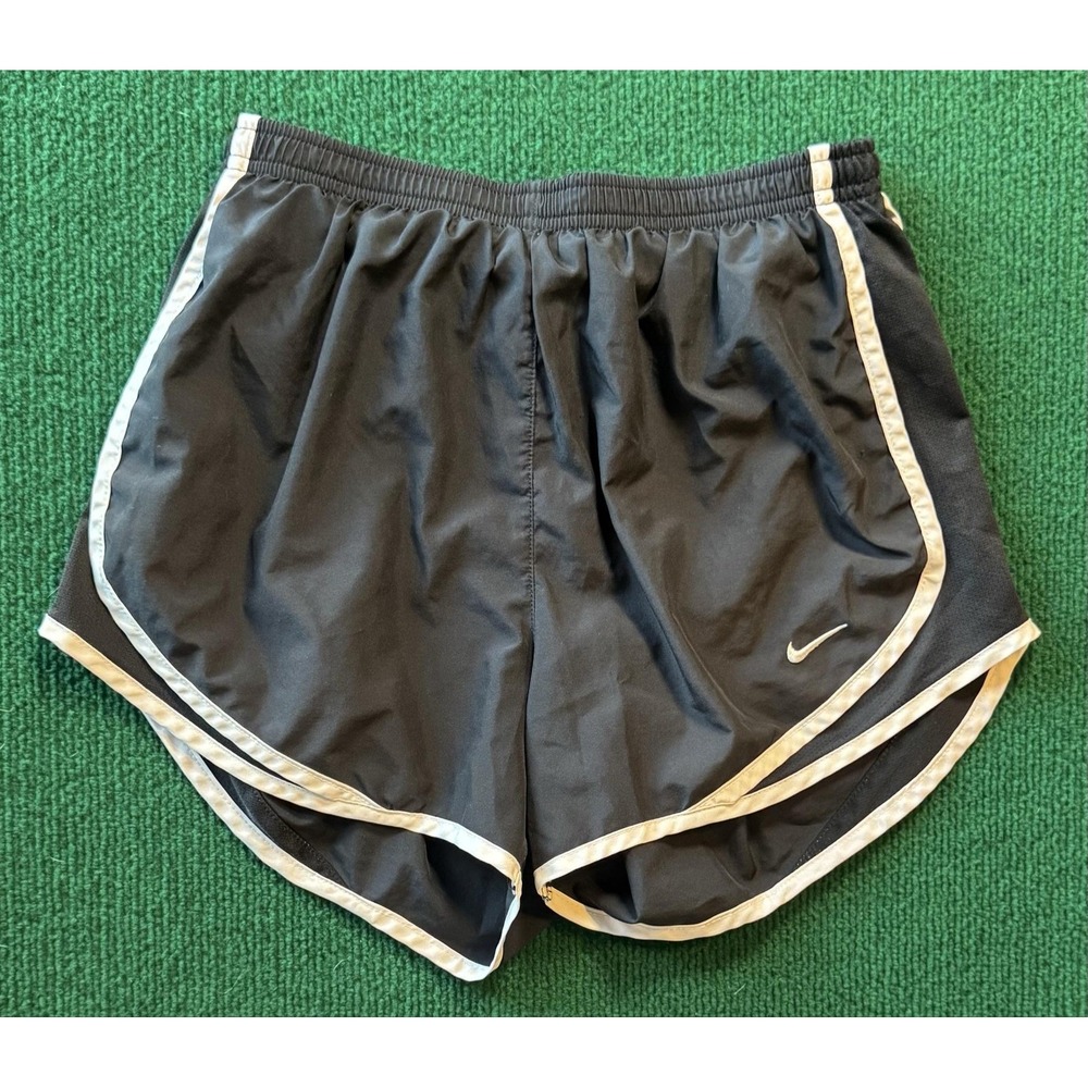 Nike Dri-FIT Tempo Shorts Womens S Black White 3" Inseam Running Gym 718453-010